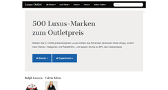 Desktop Screenshot of luxusoutlet.org