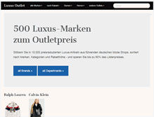 Tablet Screenshot of luxusoutlet.org